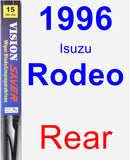 Rear Wiper Blade for 1996 Isuzu Rodeo - Vision Saver