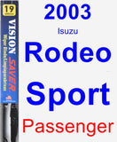 Passenger Wiper Blade for 2003 Isuzu Rodeo Sport - Vision Saver