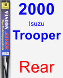 Rear Wiper Blade for 2000 Isuzu Trooper - Vision Saver