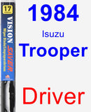 Driver Wiper Blade for 1984 Isuzu Trooper - Vision Saver