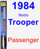 Passenger Wiper Blade for 1984 Isuzu Trooper - Vision Saver