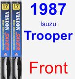 Front Wiper Blade Pack for 1987 Isuzu Trooper - Vision Saver