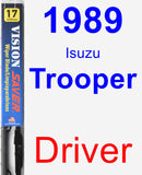 Driver Wiper Blade for 1989 Isuzu Trooper - Vision Saver