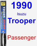 Passenger Wiper Blade for 1990 Isuzu Trooper - Vision Saver