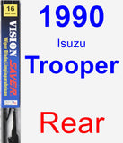 Rear Wiper Blade for 1990 Isuzu Trooper - Vision Saver