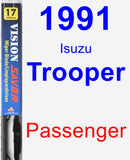 Passenger Wiper Blade for 1991 Isuzu Trooper - Vision Saver