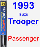 Passenger Wiper Blade for 1993 Isuzu Trooper - Vision Saver