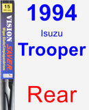 Rear Wiper Blade for 1994 Isuzu Trooper - Vision Saver