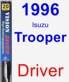 Driver Wiper Blade for 1996 Isuzu Trooper - Vision Saver