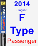 Passenger Wiper Blade for 2014 Jaguar F-Type - Vision Saver