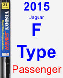 Passenger Wiper Blade for 2015 Jaguar F-Type - Vision Saver