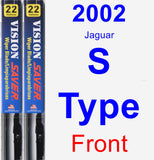 Front Wiper Blade Pack for 2002 Jaguar S-Type - Vision Saver