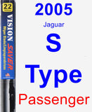 Passenger Wiper Blade for 2005 Jaguar S-Type - Vision Saver