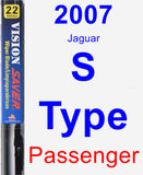 Passenger Wiper Blade for 2007 Jaguar S-Type - Vision Saver