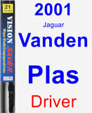 Driver Wiper Blade for 2001 Jaguar Vanden Plas - Vision Saver