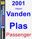 Passenger Wiper Blade for 2001 Jaguar Vanden Plas - Vision Saver