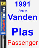 Passenger Wiper Blade for 1991 Jaguar Vanden Plas - Vision Saver