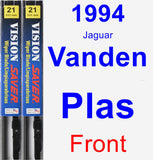 Front Wiper Blade Pack for 1994 Jaguar Vanden Plas - Vision Saver