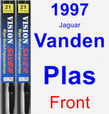 Front Wiper Blade Pack for 1997 Jaguar Vanden Plas - Vision Saver