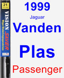 Passenger Wiper Blade for 1999 Jaguar Vanden Plas - Vision Saver