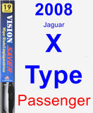 Passenger Wiper Blade for 2008 Jaguar X-Type - Vision Saver