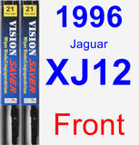 Front Wiper Blade Pack for 1996 Jaguar XJ12 - Vision Saver