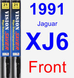 Front Wiper Blade Pack for 1991 Jaguar XJ6 - Vision Saver