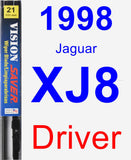 Driver Wiper Blade for 1998 Jaguar XJ8 - Vision Saver