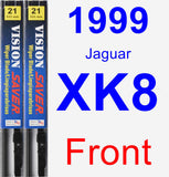 Front Wiper Blade Pack for 1999 Jaguar XK8 - Vision Saver