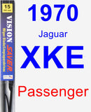Passenger Wiper Blade for 1970 Jaguar XKE - Vision Saver