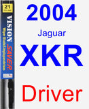 Driver Wiper Blade for 2004 Jaguar XKR - Vision Saver