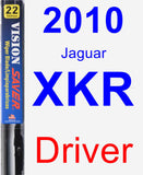 Driver Wiper Blade for 2010 Jaguar XKR - Vision Saver