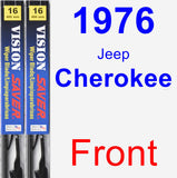 Front Wiper Blade Pack for 1976 Jeep Cherokee - Vision Saver