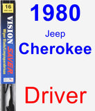 Driver Wiper Blade for 1980 Jeep Cherokee - Vision Saver