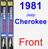 Front Wiper Blade Pack for 1981 Jeep Cherokee - Vision Saver