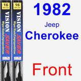 Front Wiper Blade Pack for 1982 Jeep Cherokee - Vision Saver