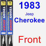 Front Wiper Blade Pack for 1983 Jeep Cherokee - Vision Saver