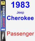 Passenger Wiper Blade for 1983 Jeep Cherokee - Vision Saver