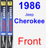 Front Wiper Blade Pack for 1986 Jeep Cherokee - Vision Saver