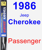 Passenger Wiper Blade for 1986 Jeep Cherokee - Vision Saver