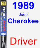 Driver Wiper Blade for 1989 Jeep Cherokee - Vision Saver