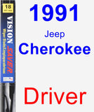 Driver Wiper Blade for 1991 Jeep Cherokee - Vision Saver