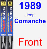 Front Wiper Blade Pack for 1989 Jeep Comanche - Vision Saver