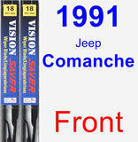 Front Wiper Blade Pack for 1991 Jeep Comanche - Vision Saver