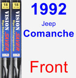 Front Wiper Blade Pack for 1992 Jeep Comanche - Vision Saver