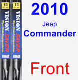 Front Wiper Blade Pack for 2010 Jeep Commander - Vision Saver