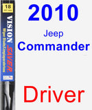 Driver Wiper Blade for 2010 Jeep Commander - Vision Saver