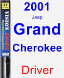 Driver Wiper Blade for 2001 Jeep Grand Cherokee - Vision Saver