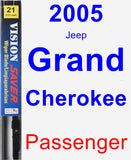 Passenger Wiper Blade for 2005 Jeep Grand Cherokee - Vision Saver