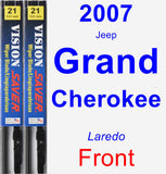 Front Wiper Blade Pack for 2007 Jeep Grand Cherokee - Vision Saver